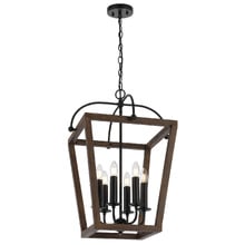 Sigrid 6 Light Iron Pendant